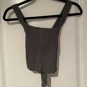 Aritzia Wilfred Knit Tie Back Top